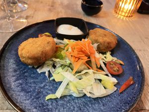  Croquettes de fromage vegan 🌱   at Le Touquet in Oostende