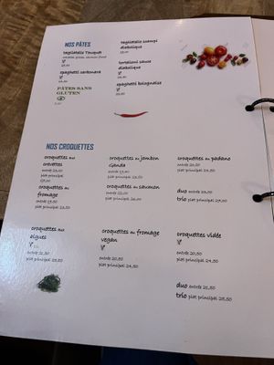 Menu plats   at Le Touquet in Oostende