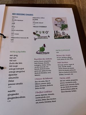 Menu thes   at Le Touquet in Oostende