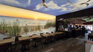 Interior at the back (opposite children's play corner) at Le Touquet in Oostende