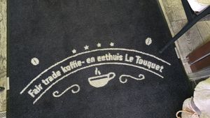 Carpet at entrance at Le Touquet in Oostende