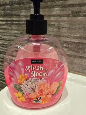 Vegan soap at toilets at Le Touquet in Oostende