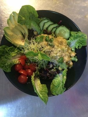 Vegan salad!! at Green Bar in Malaga