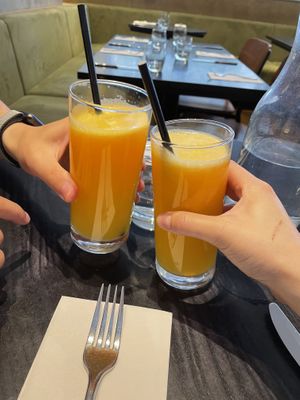 Orange juice at The Gate - Marylebone in London