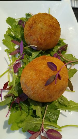 Starter - Truffle & Mushroom Arancini at The Gate - Marylebone in London