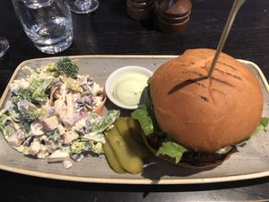 Beetroot Burger & Raw Slaw  at The Gate - Marylebone in London