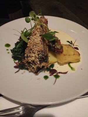 aubergine Schnitzel (vegetarian) at The Gate - Marylebone in London