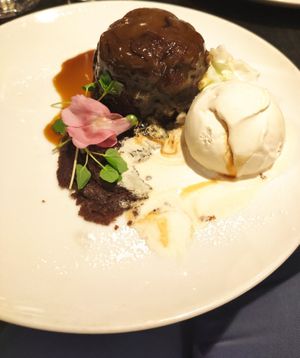 Sticky toffee pudding (vegan) at The Gate - Marylebone in London