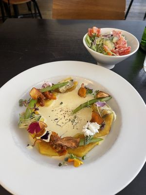 Gnocchi & salad   at The Gate - Marylebone in London
