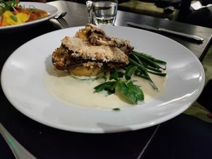 Eggplant cordon bleu at The Gate - Marylebone in London