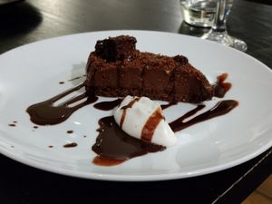 Rich dark chocolate at The Gate - Marylebone in London
