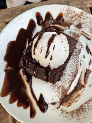 Fudge brownie   at The Gate - Marylebone in London