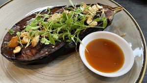 Miso Glazed Aubergine  at The Gate - Marylebone in London