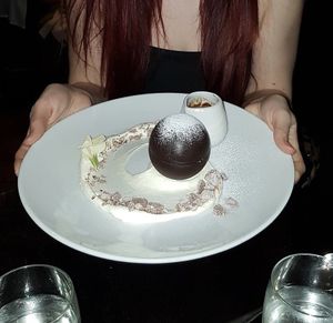 Vegan gluten free chocolate bomb at The Gate - Marylebone in London