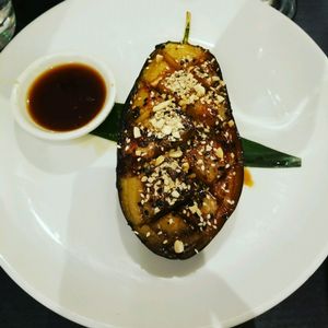 miso glazed eggplant at The Gate - Marylebone in London