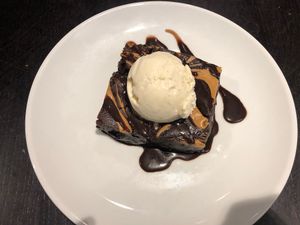 Peanut butter brownie  at The Gate - Marylebone in London