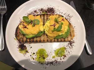 Avocado toast at The Gate - Marylebone in London