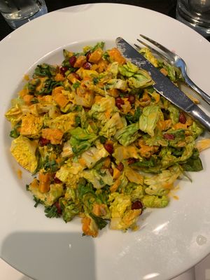 Pumpkin salad with tahini paprika dressing !! at The Gate - Marylebone in London