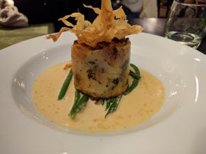 root vegetable rotolo at The Gate - Marylebone in London