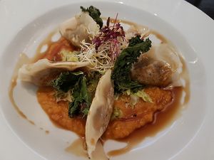 Gyoza, 14£,  at The Gate - Marylebone in London