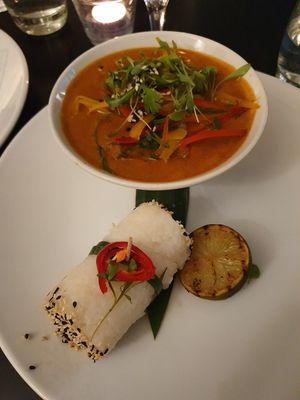 Red thai curry at The Gate - Marylebone in London