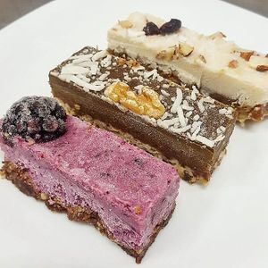 Raw Vegan pie at Green Feeling  in Hermosillo