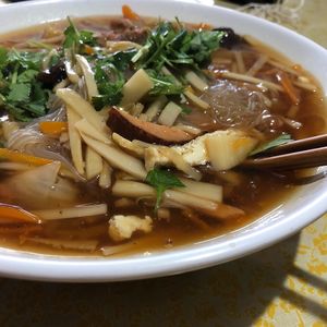Especial de dia, fideos de arroz con bambú at La Casa Fortuna in San Jose