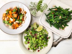 Salad selection at Kindness and Co in Cheltenham
