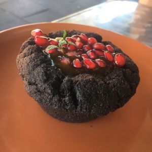 Epic brownie at Chic Pea Vegan Cafe in Fremantle