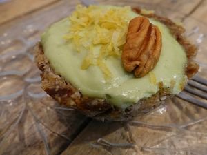 lime tart at Chic Pea Vegan Cafe in Fremantle