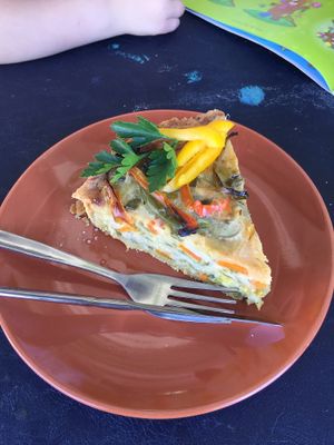 Quiche at Chic Pea Vegan Cafe in Fremantle