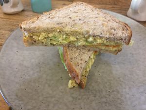 Best eggless sandwich ever!! at Chic Pea Vegan Cafe in Fremantle