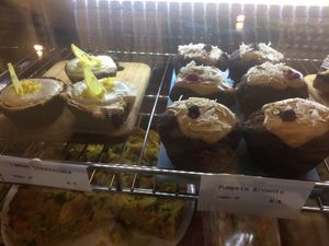 Desserts at Chic Pea Vegan Cafe in Fremantle