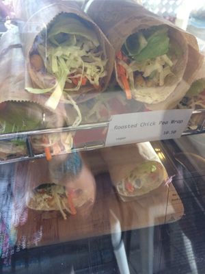 Chickpea wrap at Chic Pea Vegan Cafe in Fremantle