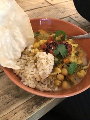 Chic pea curry at Chic Pea Vegan Cafe in Fremantle