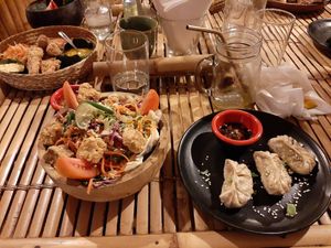 Salat with temphe at Galanga in Bunutan