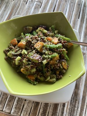 Thai green curry   at Green Leaf Cafe in Jemuluk