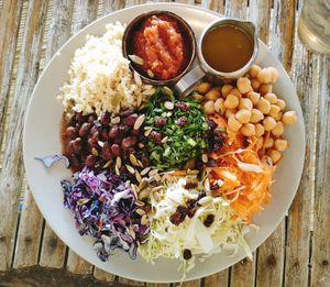 Protein Plate at Green Leaf Cafe in Jemuluk