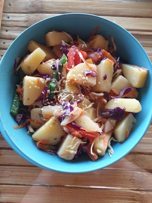 Potato salad at Green Leaf Cafe in Jemuluk