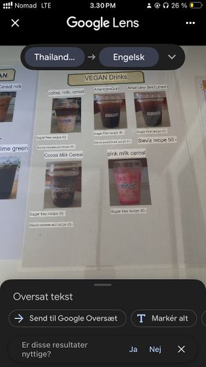 Vegan drinks (coffee)  at Su Ting Sian -Soi Anamai 23 in Khon Kaen