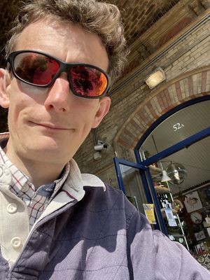 Me looking very happy to be here at The Fields Beneath - Kentish Town in North West London