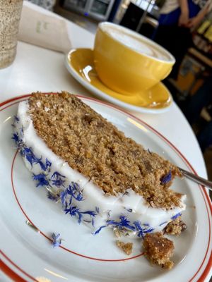 Carrot cake  at The Fields Beneath - Kentish Town in North West London