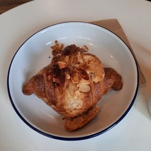 Almond croissant at The Fields Beneath - Kentish Town in North West London