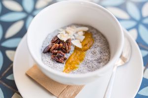 Pumpkin Chia Seed Pudding at The Fields Beneath - Kentish Town in North West London