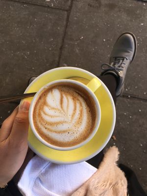 Oatly flat whites at The Fields Beneath - Kentish Town in North West London