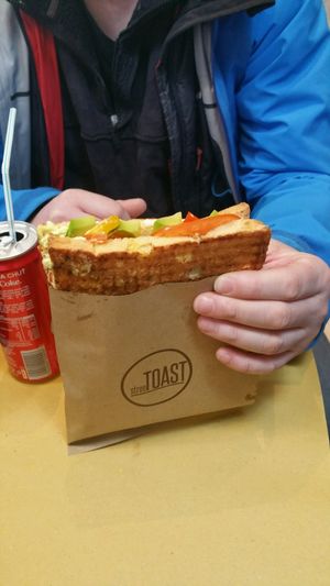 toast the size of your head at Breaking Toast in Bologna