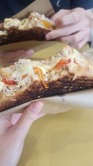 the Lolita toast at Breaking Toast in Bologna