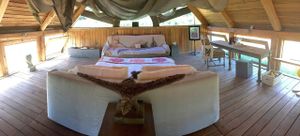 The loft Apartment located above the animals and OINK Gallery at Farm Sanctuary SA in Franschhoek