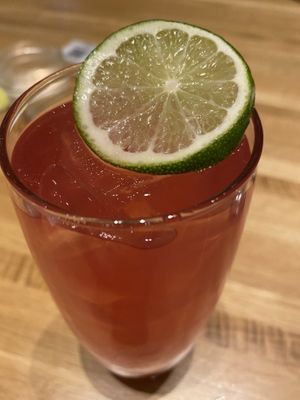 Limeade refresh  at True Food Kitchen in Chicago