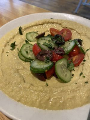 Hummus without feta to be made vegan at True Food Kitchen in Chicago